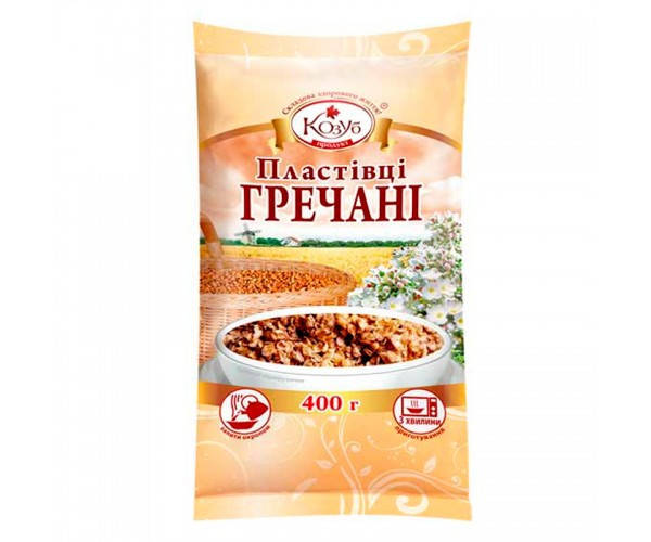 

Хлопья гречневые Козуб Продукт моментального приготовления 400г