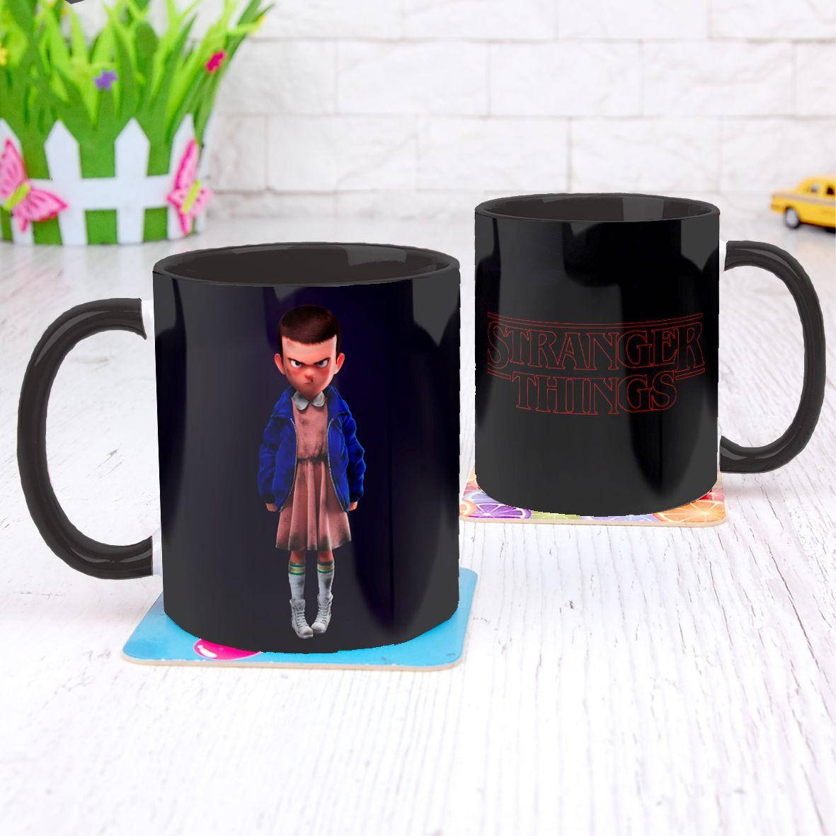 

Чашка Stranger things 2 (Очень странные дела), Черный
