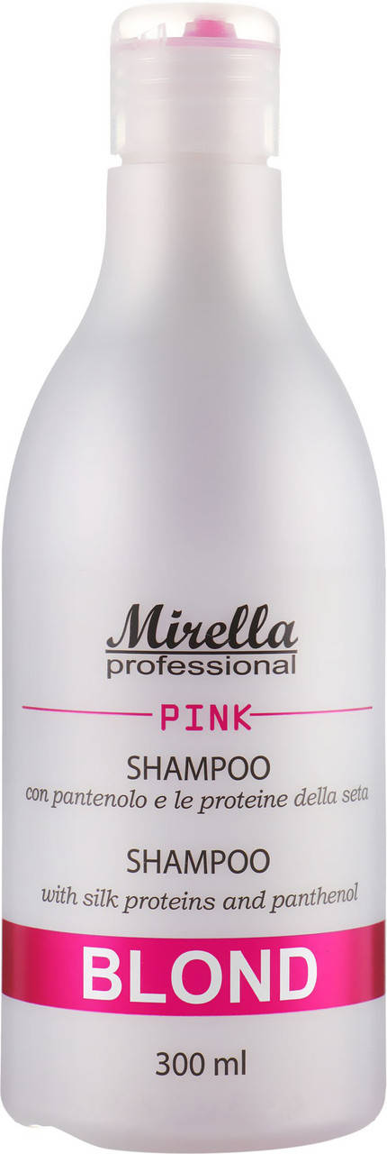 

Шампунь для теплих відтінків блонд PINK 300 мл, Mirella Professional