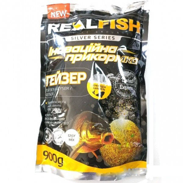 

Прикормка Realfish Гейзер Кукуруза-Карамель 1кг