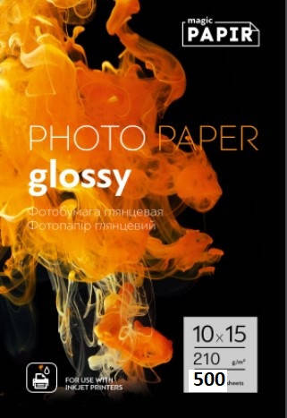 

Глянцевая фотобумага 10x15, 210 г./м. PAPIR (500 листов)
