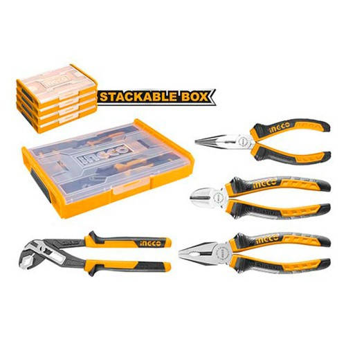 

Набір шарнірно-губцевого інструменту 4 предмети INGCO