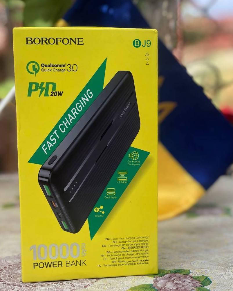 

Повербанк 10000 mAh Borofone Uranus c быстрой зарядкой 20W! (Power Bank 10000 mAh)