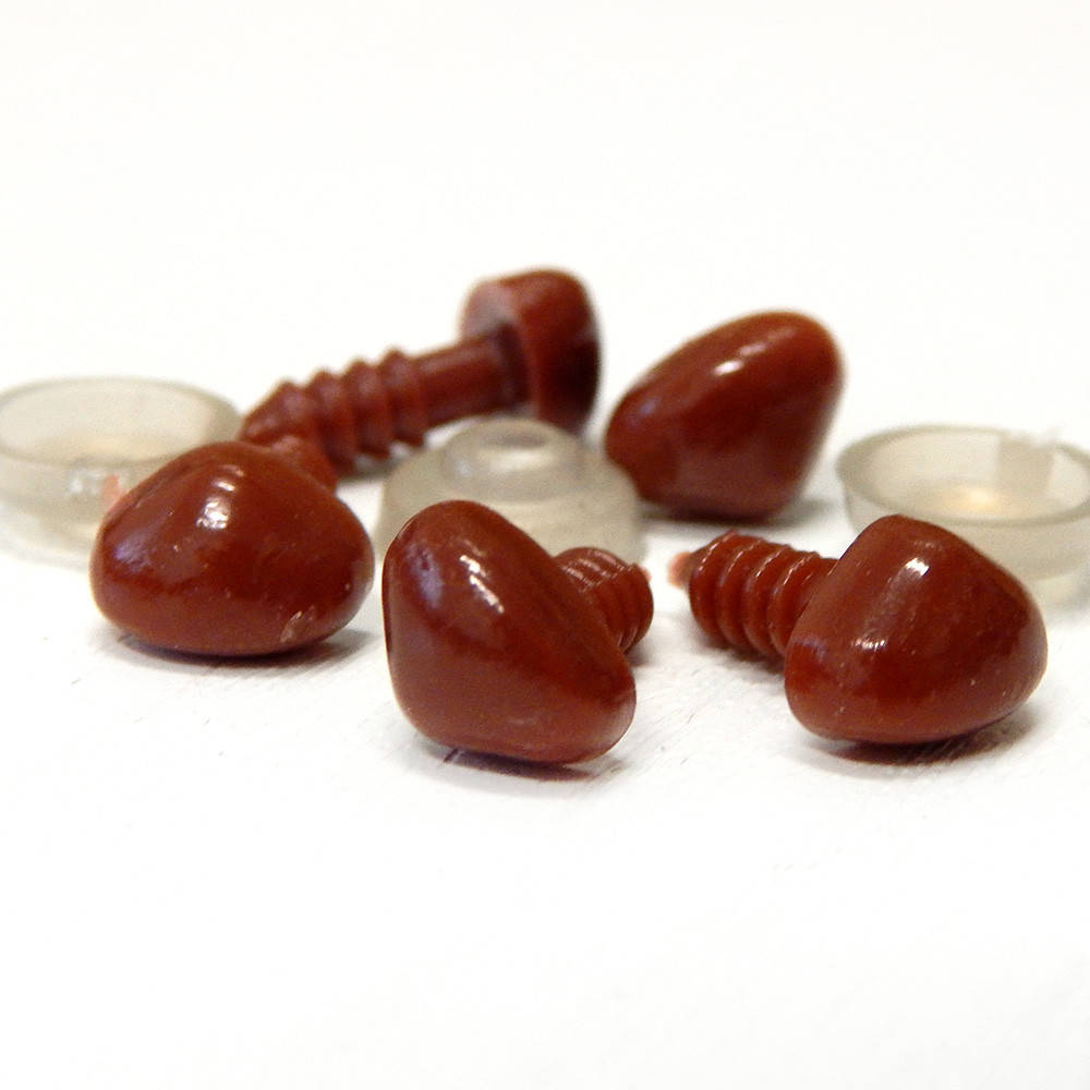 

Носик для игрушек амигуруми 10х8 мм, коричневый