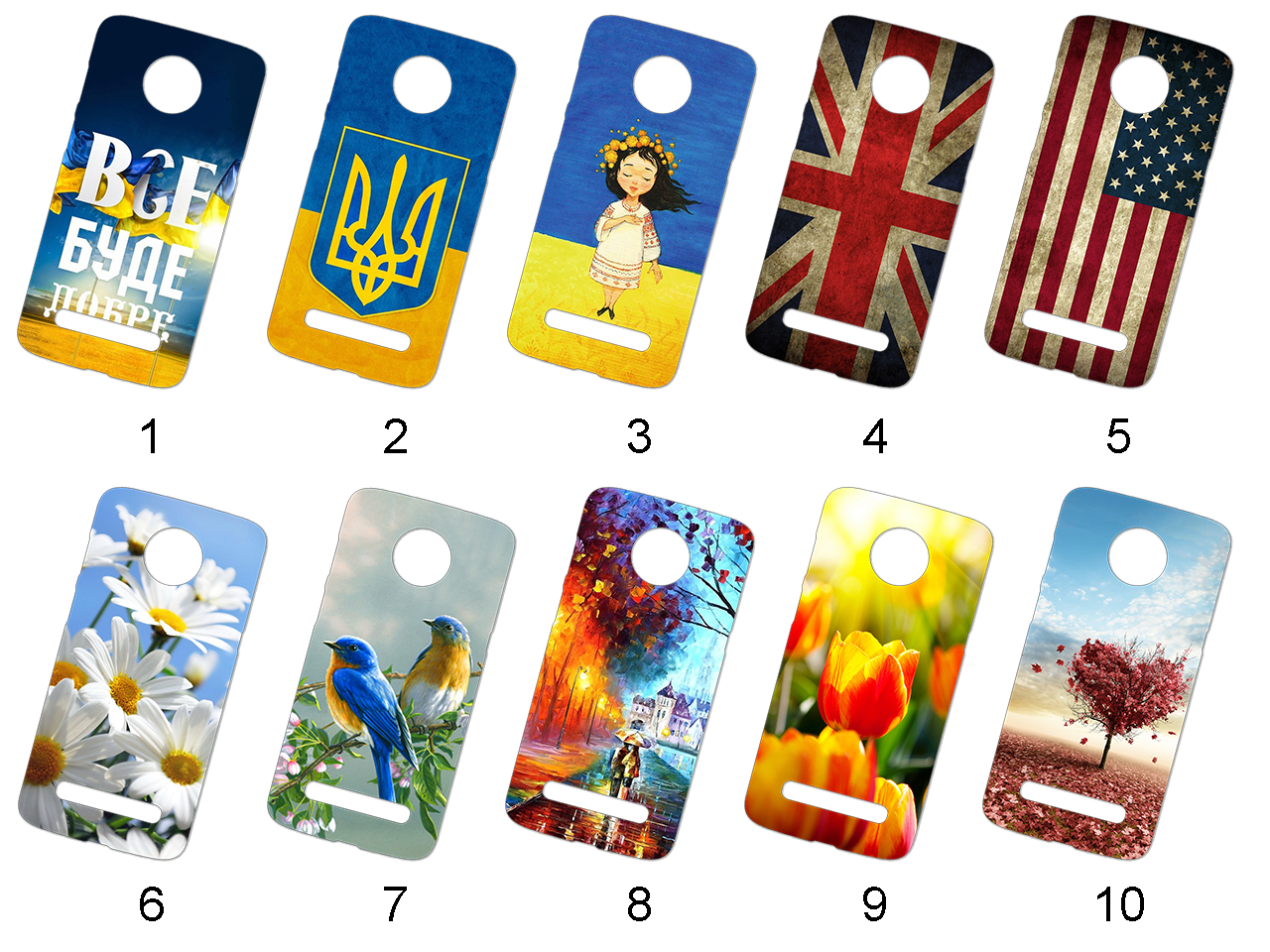 

Силиконовый чехол с рисунком для Motorola Moto Z3 / Moto Z3 Play