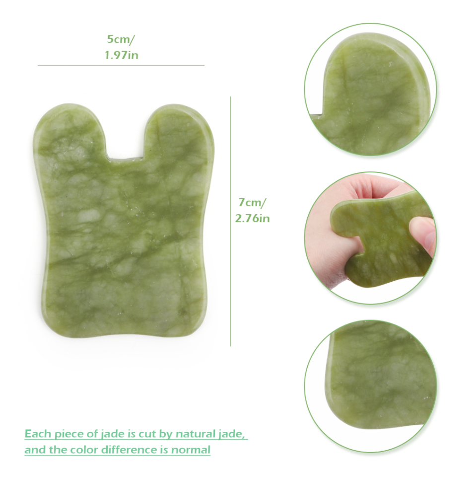 

Скребок гуаша нефритовый "зайчик"