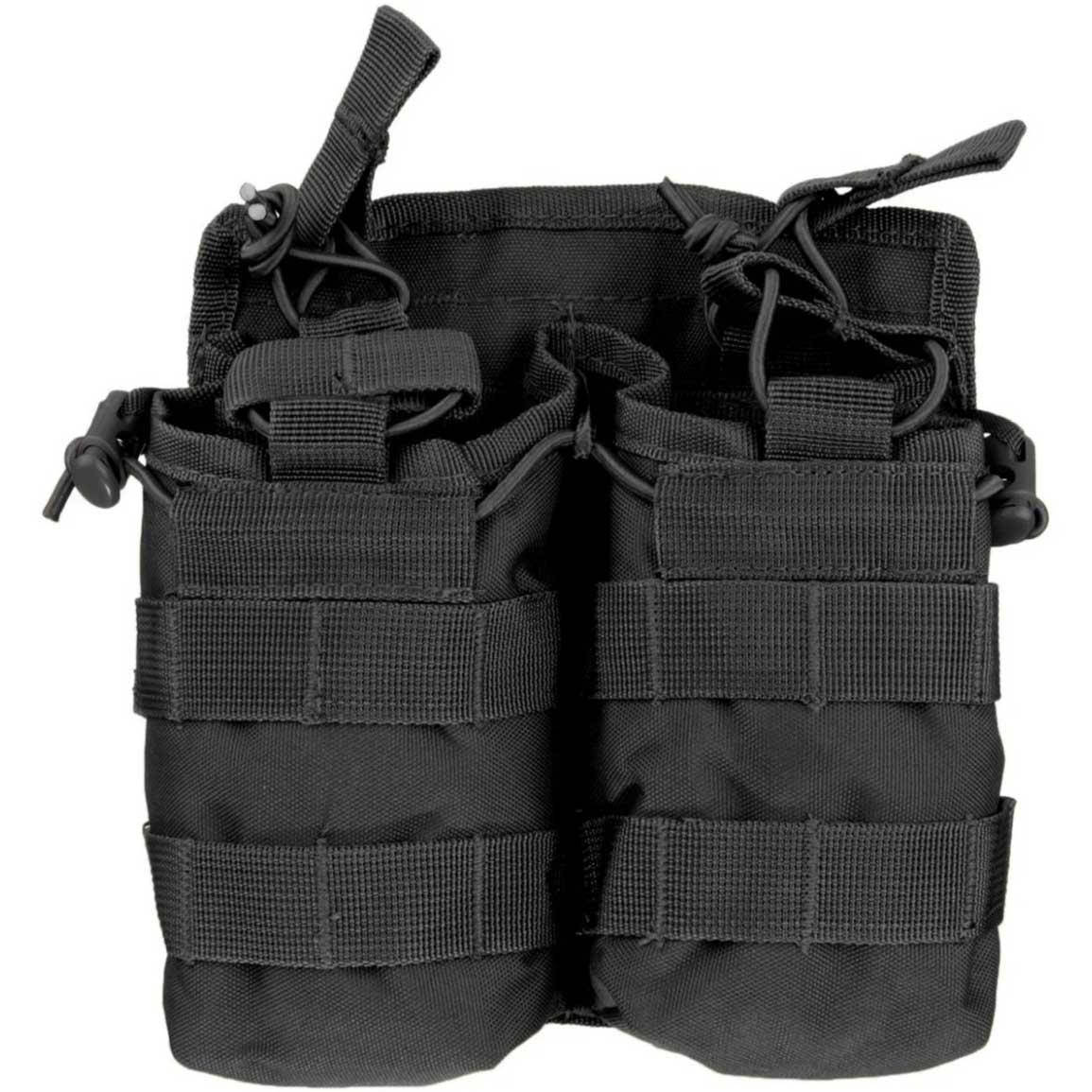

Тактическая Сумка/Подсумок для 2-х Магазинов Mil-Tec Open Top Magazine Pouch 180 х 70 х 185 мм Black