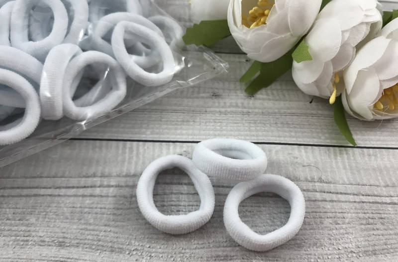 

Резинки белые нейлон малыши (мягкие), Розовый