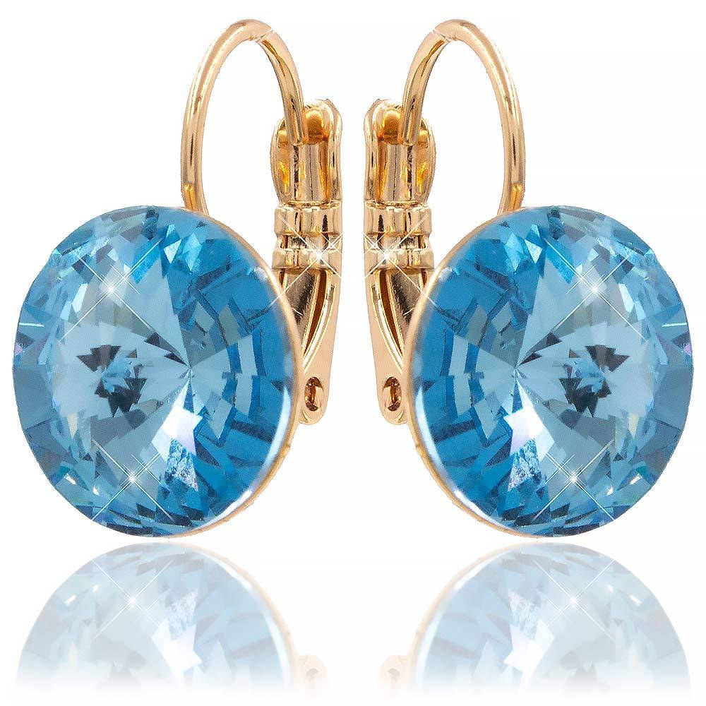 

Серьги лимонная позолота Swarovski Crystals 1,2 см