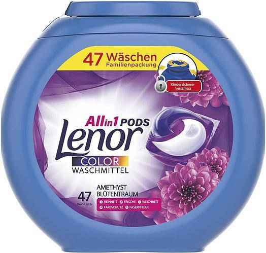 

Капсулы для стирки Lenor Pods 3in1 Amethyst Blossom Dream 47 шт