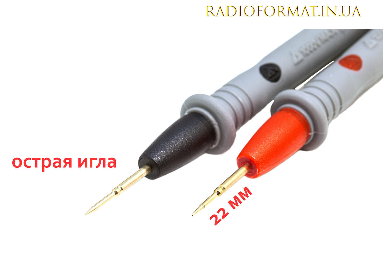 

Щупы измерительные к мультиметру 20А, 1000В тонкие иглы