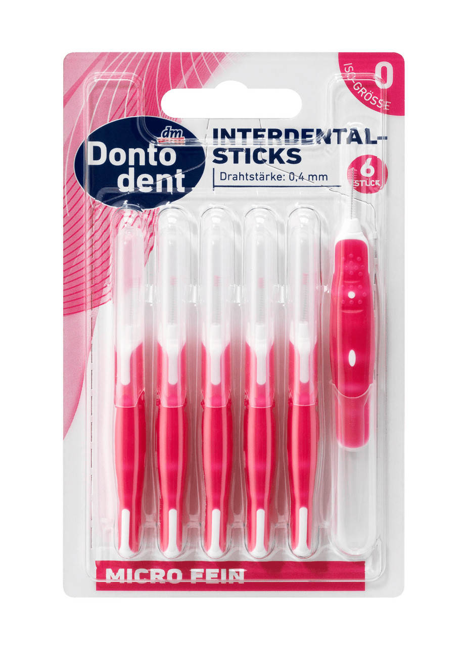 

Межзубные щетки (ершики) Dontodent (0.4 мм ISO 0) 6 шт