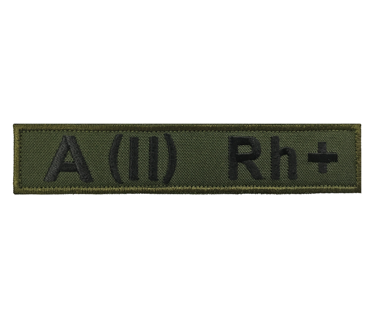 

Планка Группа крови "А(ІI) Rh+" 2,5х12,5 см Олива на липучке