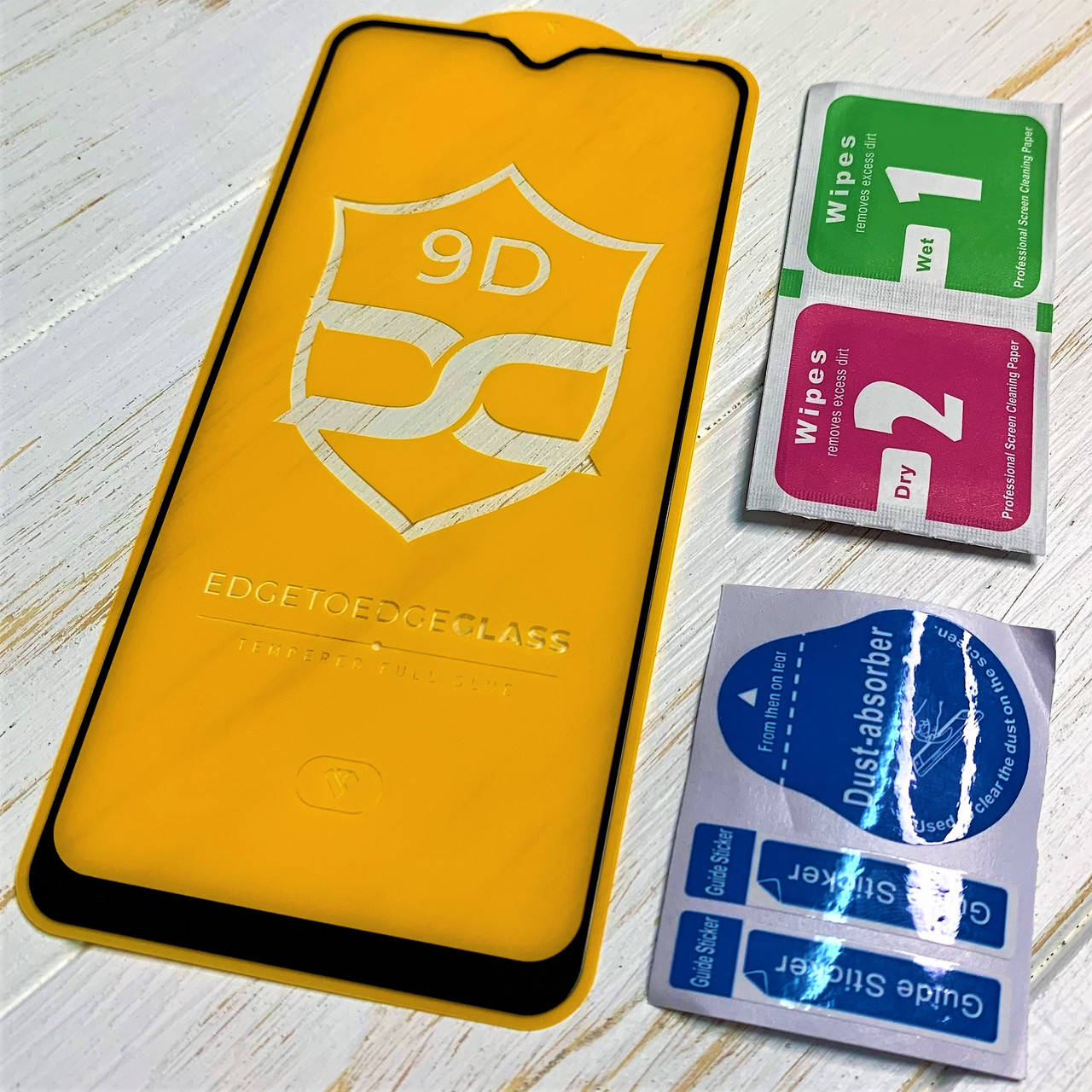 

Защитное стекло для Vivo Y1S 9D чёрное, Прозрачный