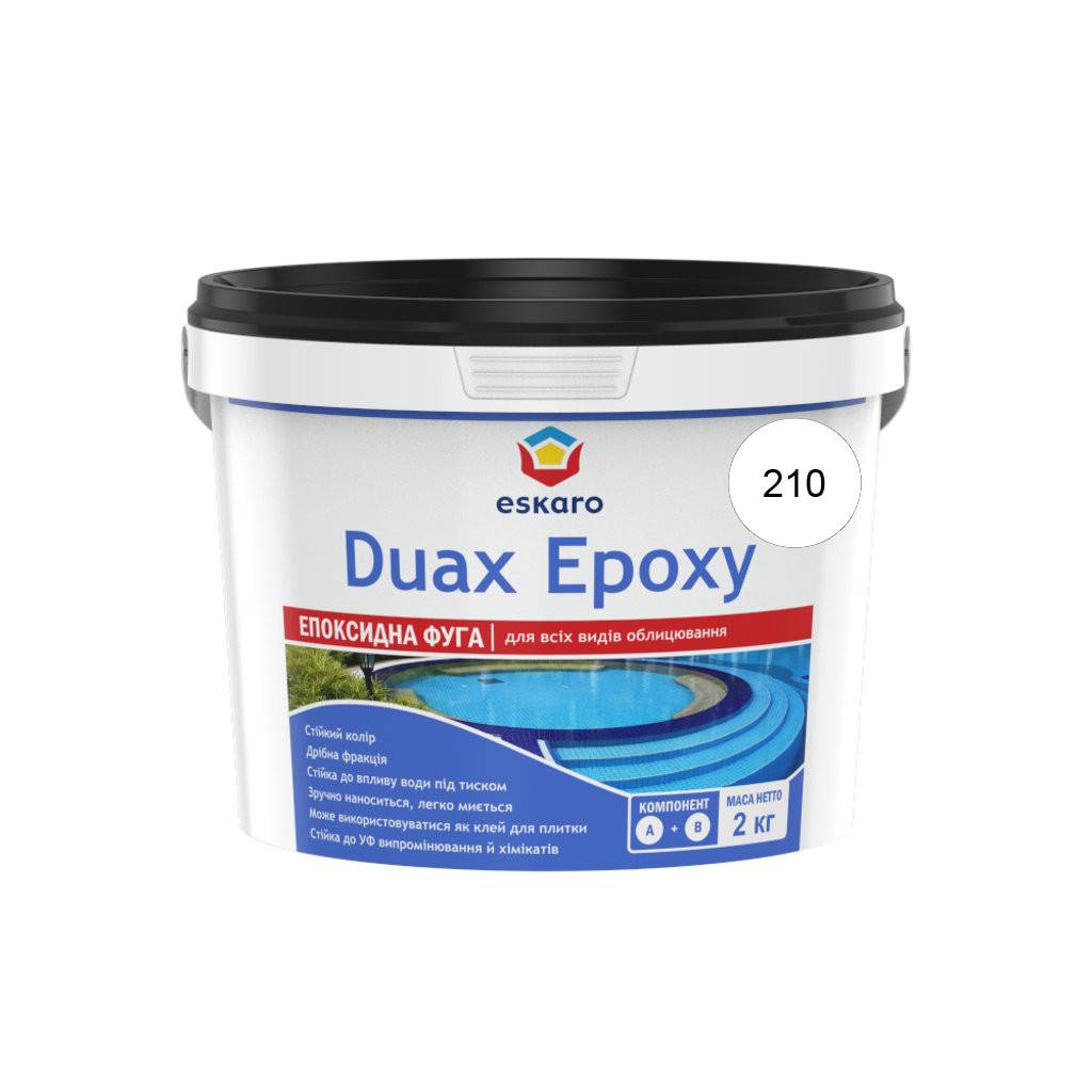 

Затирка эпоксидная фуга для швов плитки и мозаики ESKARO DUAX EPOXY 2 кг