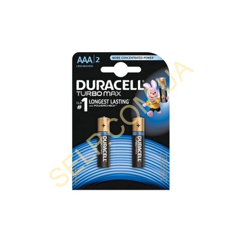 

Батарейка Duracell Turbo Max AAA-LR03 2Pack (ЦІНА ВКАЗАНА ЗА 1 ШТ.)