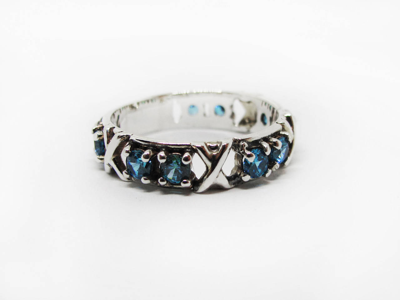 

Кольцо женское серебряное Тифани TIFFANY & CO SIXTEEN STONE