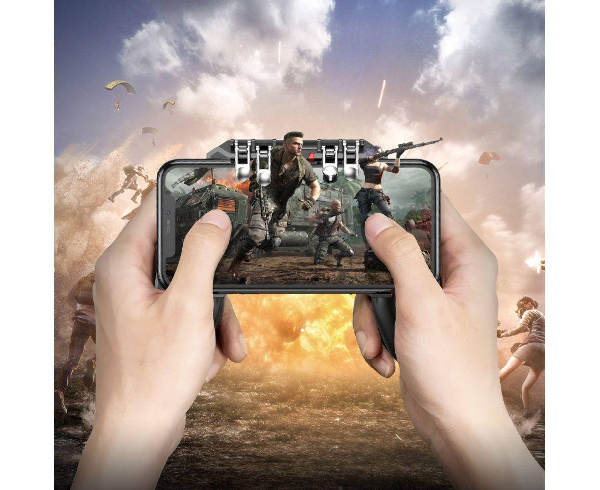 

Геймпад, триггер, игровой контроллер Hoco GM7 EAGLE SIX FINGER, Черный