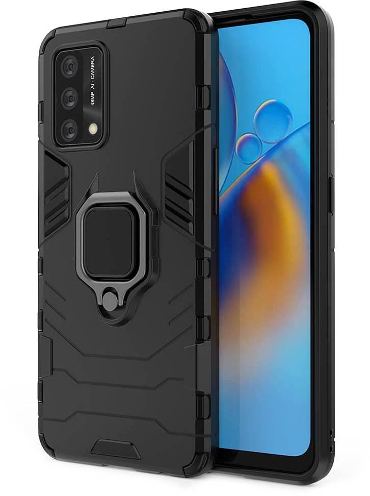 

Противоударный чехол OPPO A74 (подставка кольцо) (Оппо А74), Черный