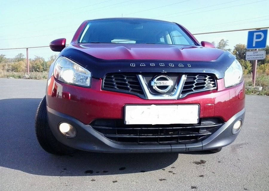 

Дефлектор капота (мухобойка) Nissan Qashqai 2009-2014 (ниссан кашкай)