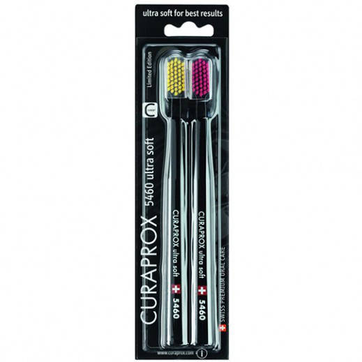 

Набор зубных щеток Curaprox CS5460/2 Black Edition, Ultra Soft, d 0,10 мм (2 шт.)