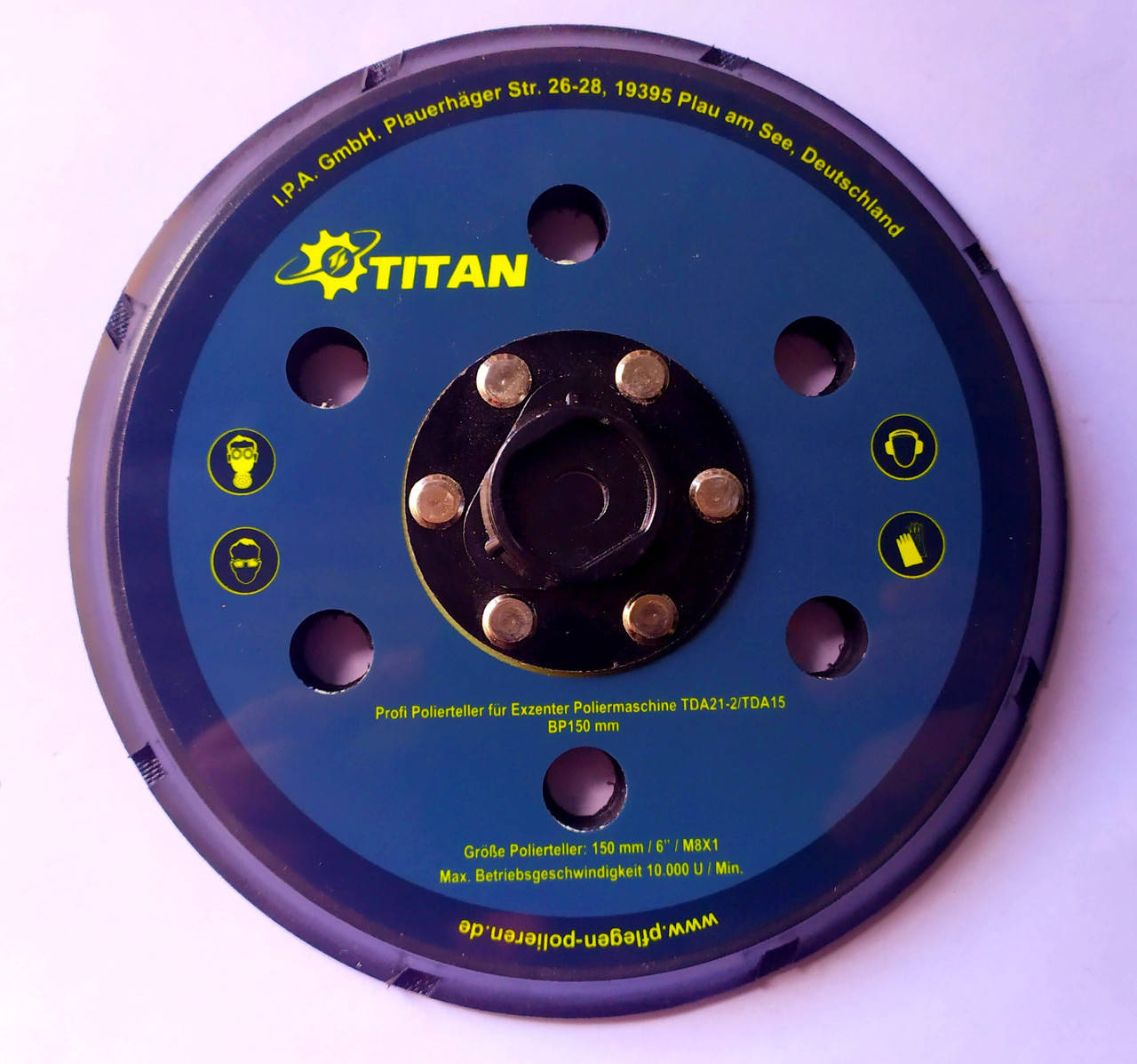 

Подошава 150 mm. для ротационно-иксцентриковой машины Titan TDA15\TDA 21