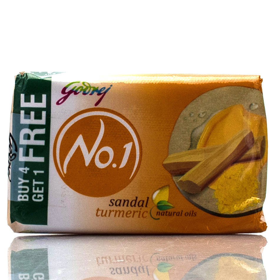 

Мыло сандал+куркума, Годрей / Sandal&Turmeric GODREJ No1, 100г