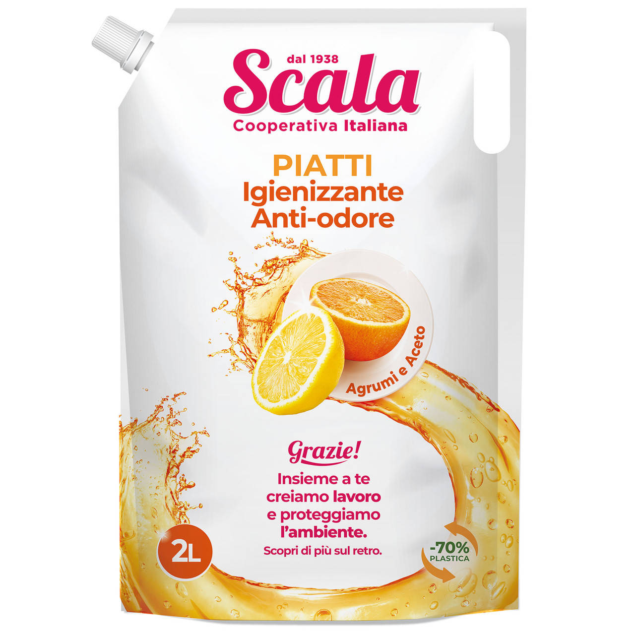 

Средство для мытья посуды Scala Piatti Busta Agrumi 2 LT