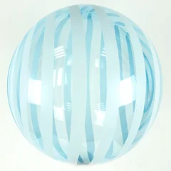 

Bubble Бабл голубой с полосами (КНР) 18" (45 см), Разные цвета