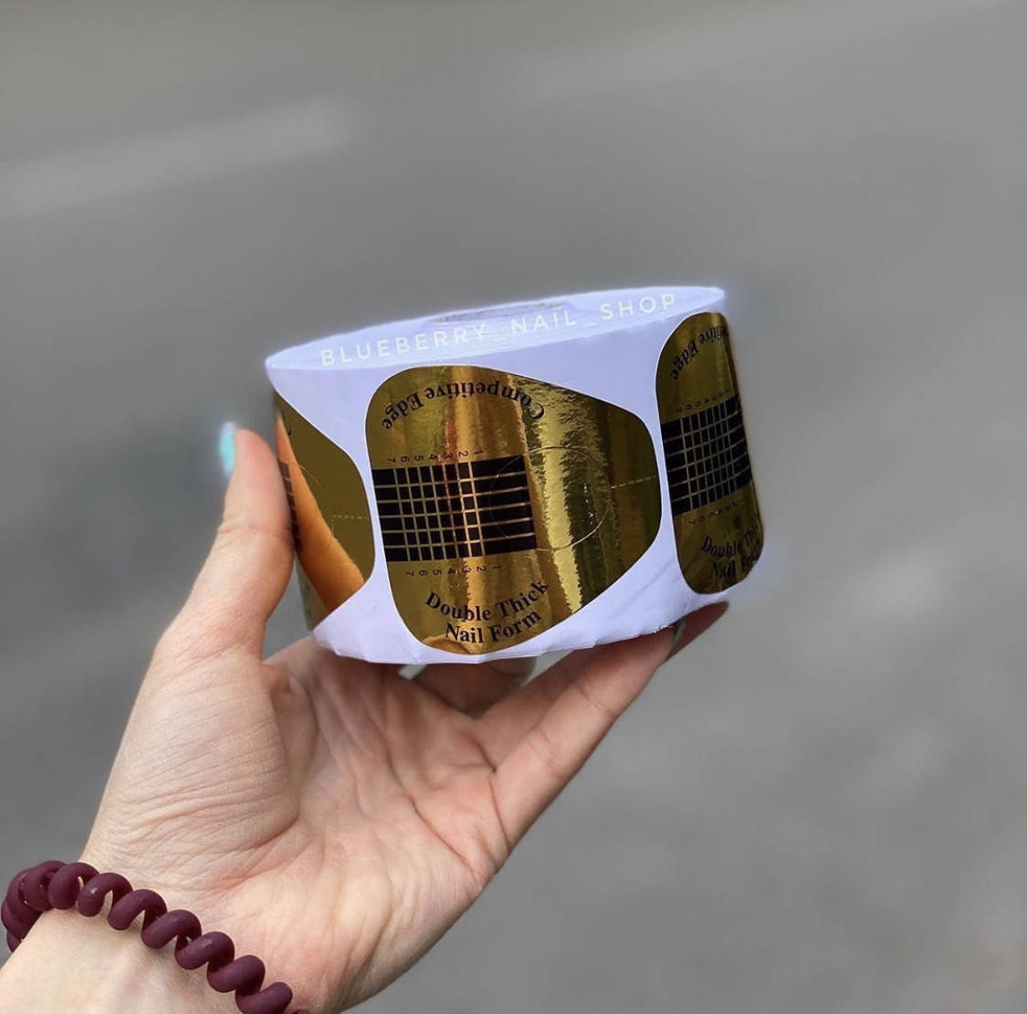 

Формы для наращивания золотые широкие, 500шт