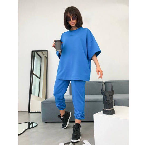 

Женские весенне-летний спортивный костюм штаны и футболка OLSO L/XL синий