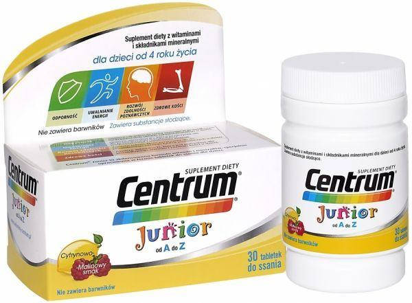 

Центрум Юниор (Centrum Junior) 30 таб.- витамины во время роста организма от 4 лет (Pfizer / Польша)