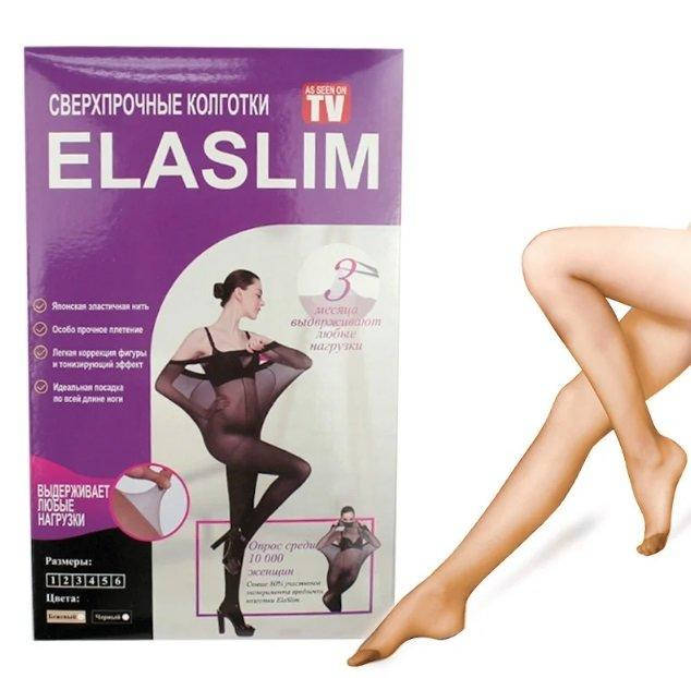 

Женские нервущиеся колготки Ela. Slim Эласлим антизатяжки