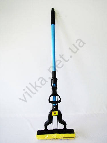 

Швабра М076 НВ не роликовый отжим синяя L 130cm., w 23cm