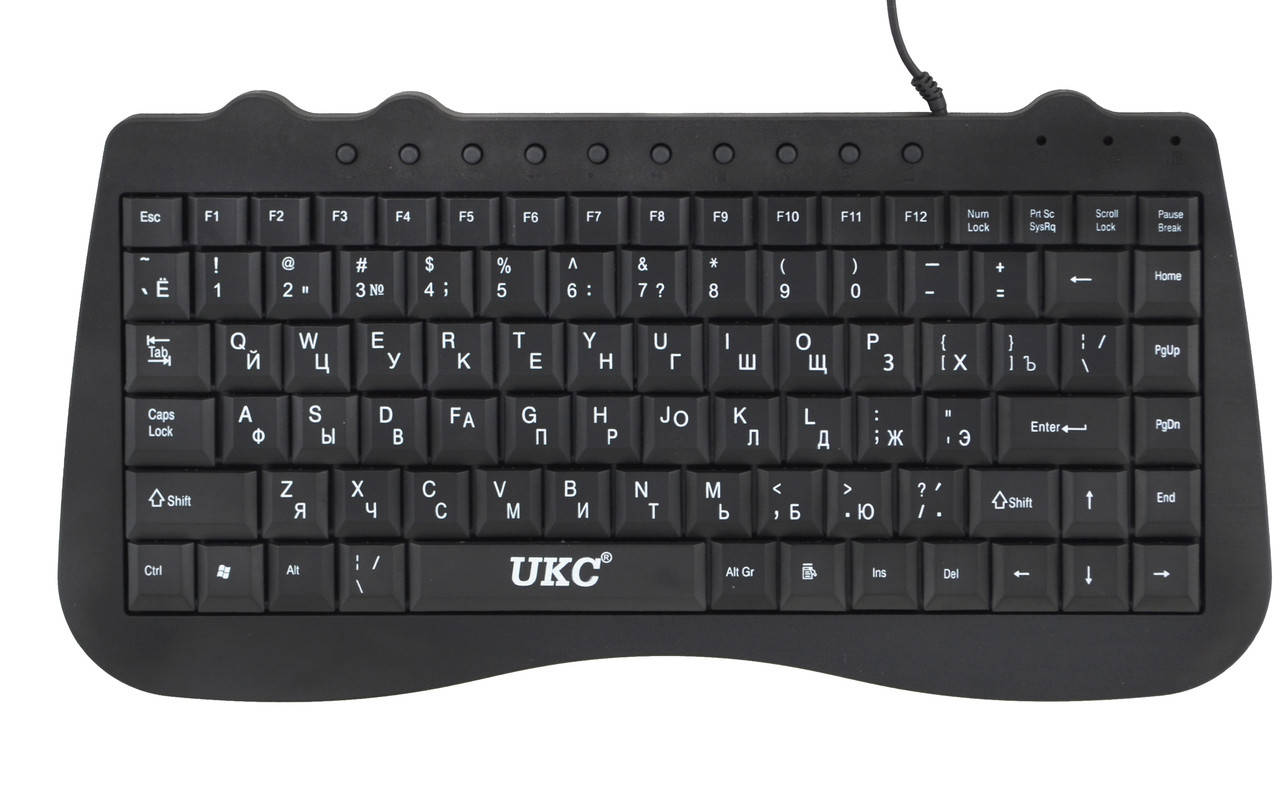 

Клавиатура проводная мини UKC KP-918 (4661), Черный