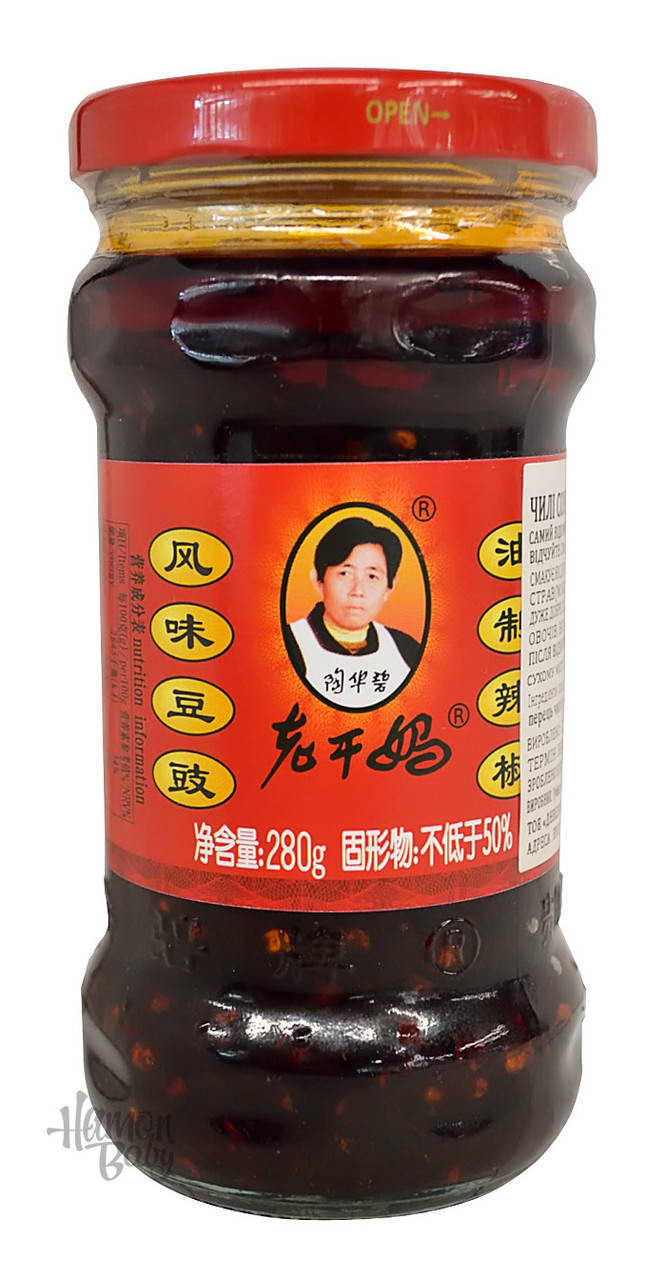 

Пряный чили соус Лаоганма с сичуанським перцем (Lao Gan Ma), 280 г, Китай