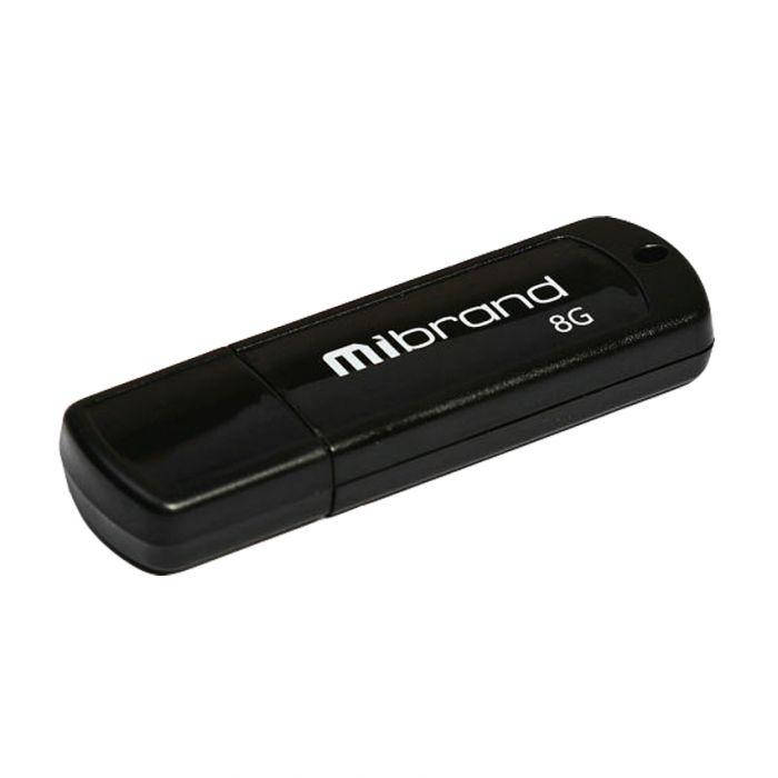 

Флешка Mibrand 8GB Grizzly USB 2.0 Black (MI2.0/GR8P3B), Черный