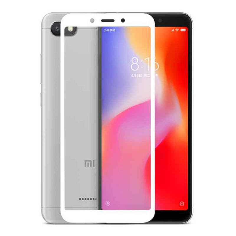 

Защитное стекло для Xiaomi Redmi 6 6A на экран 5д HQ защитное стекло на телефон сяоми редми 6 6а белое HQG, Белый