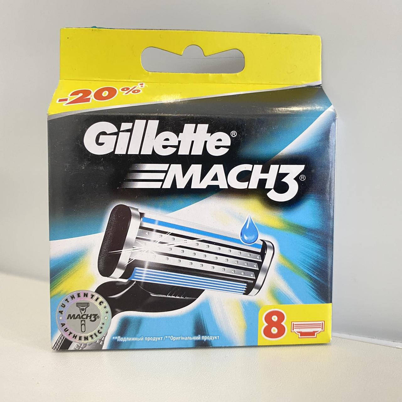 

Сменные картриджы Gillette Mach3 8 шт