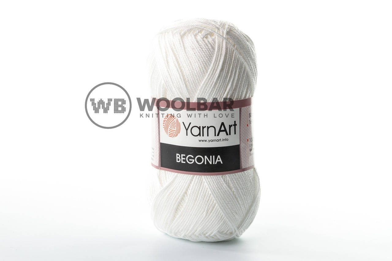 

Пряжа YarnArt Begonia 003 белый