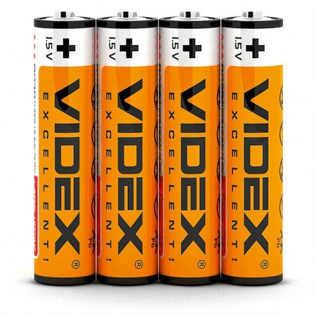 

Батарейка солевая Videx R03P/AAA 4psc SHRINK