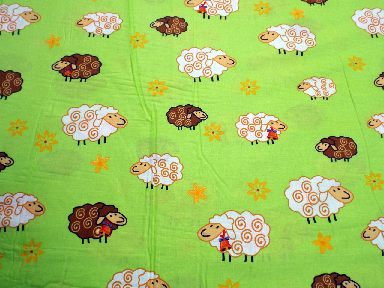 

Бязь Ранфорс Пакистан 100% хлопок, Барашки на зеленом, Салатовый