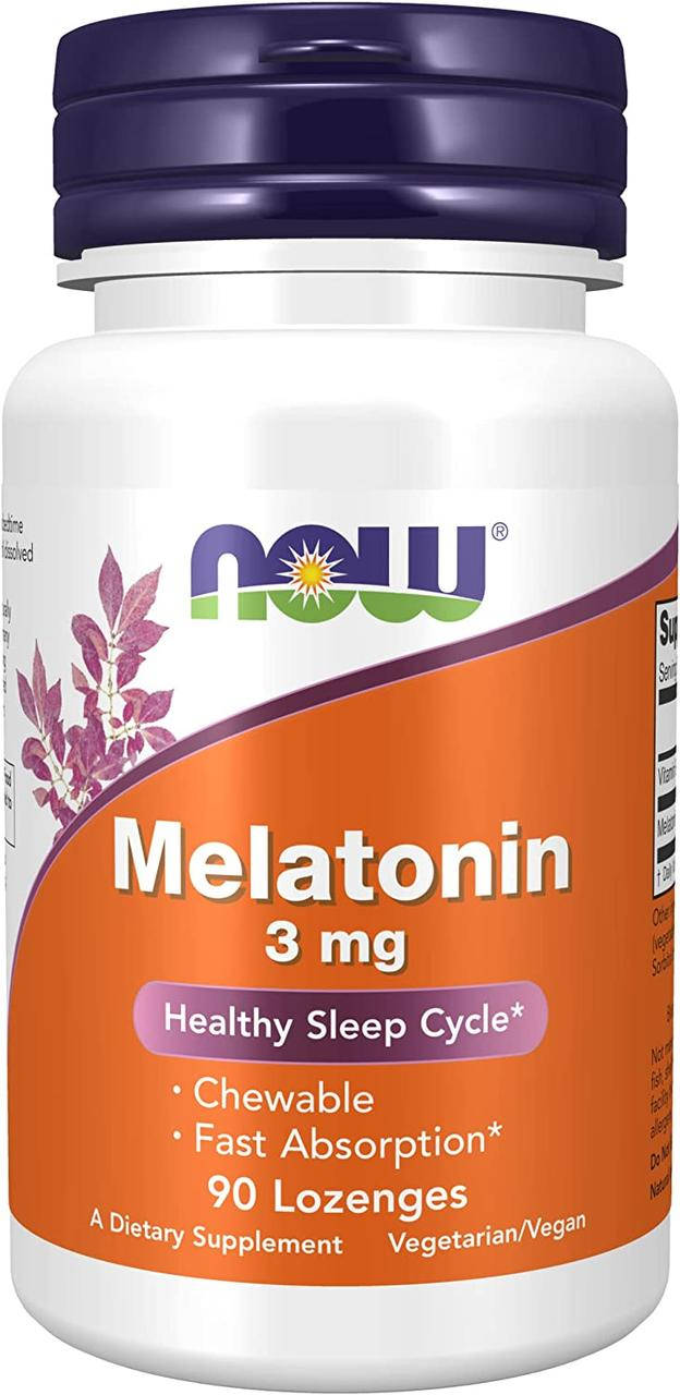 

Now Foods Melatonin 3 mg 90 леденцов