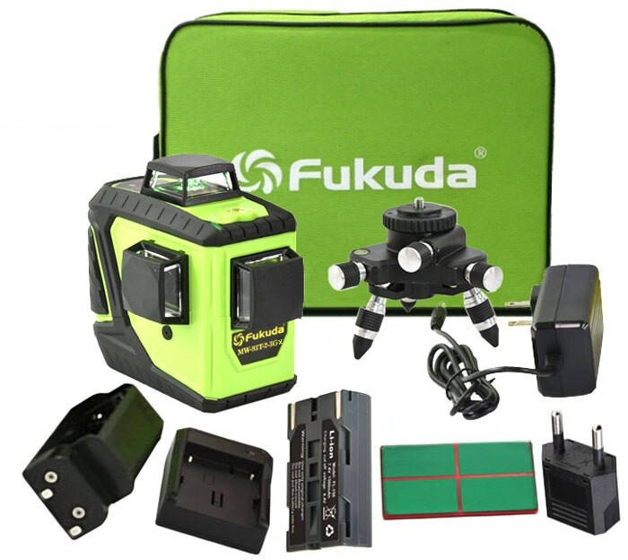 

Лазерный нивелир 50м➥БИРЮЗОВЫЙ ЛУЧ Fukuda MW 93T-2-3GХ ☆САМЫЙ ЯРКИЙ В УКРАИНЕ☆