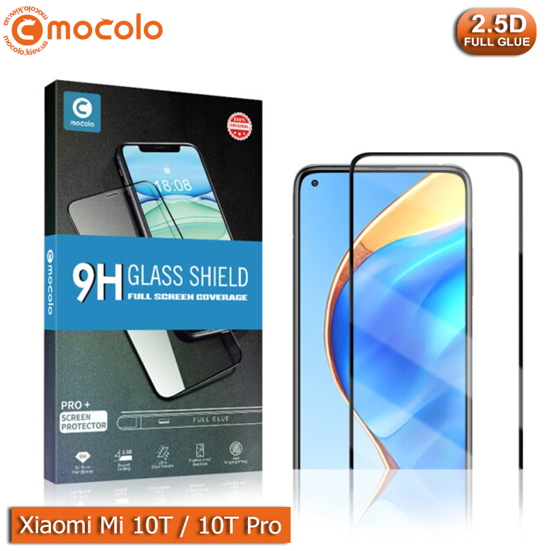 

Защитное стекло Mocolo Xiaomi Mi 10T | 10T Pro - Full Glue, Прозрачный