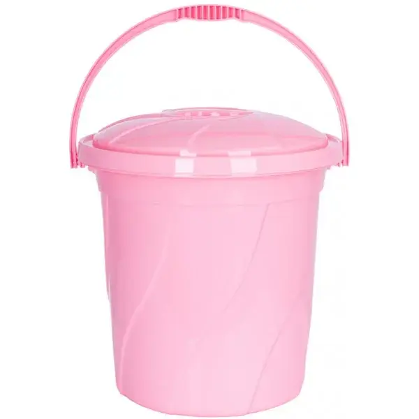 

Ведро Violet House 0046 №5 Pink 20 л с крышкой 34х34х32, Розовый