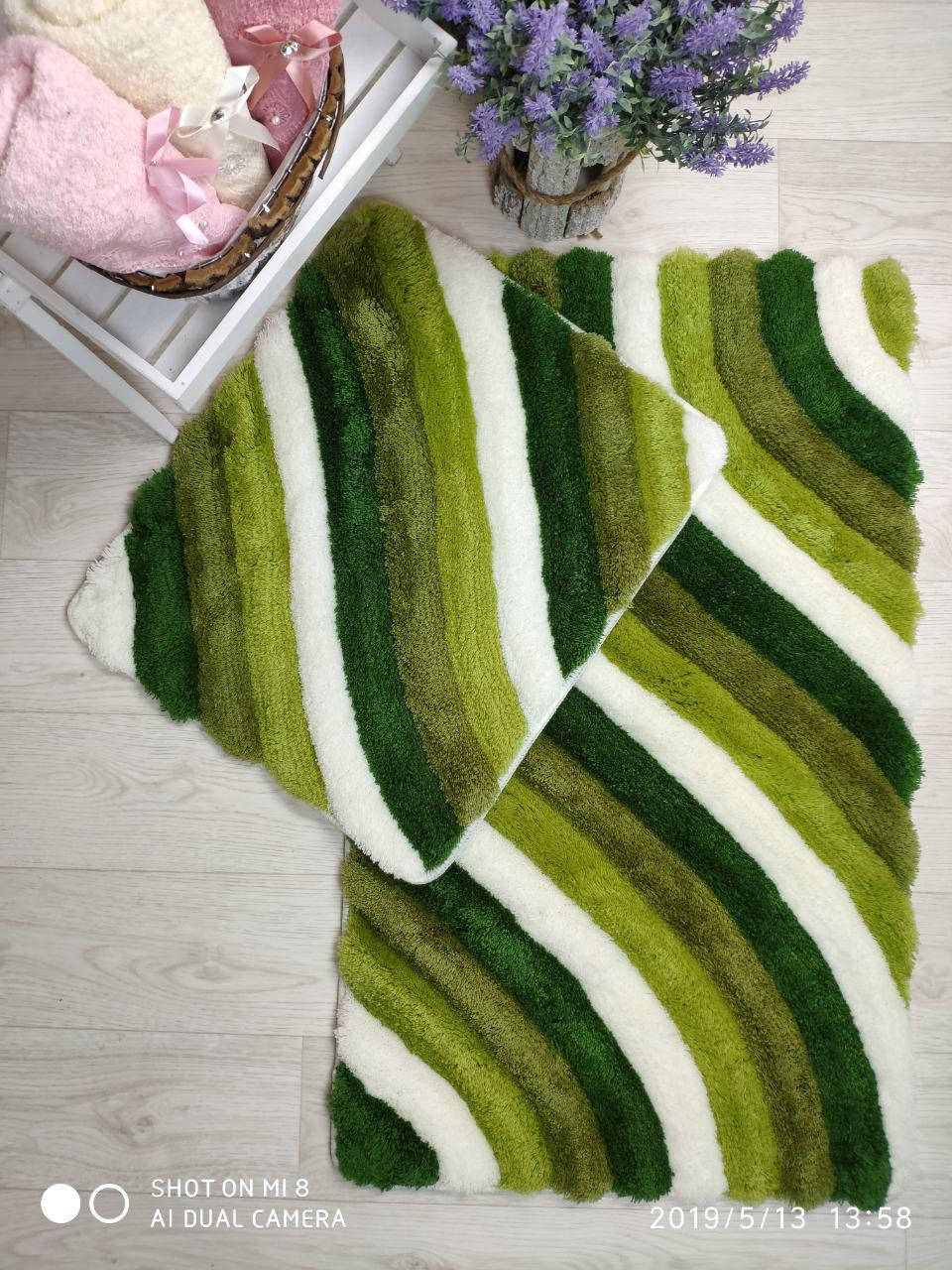

Коврики Colorful Yesil TM "Chilai Home" 3-ка (100х60см, 60х50см, 60х40см)