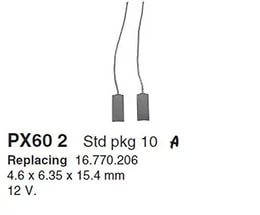 

Щетки генератора PX602 CARGO