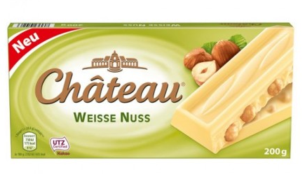 

Белый шоколад Chateau Weisse Nuss с лесными орехами 20g