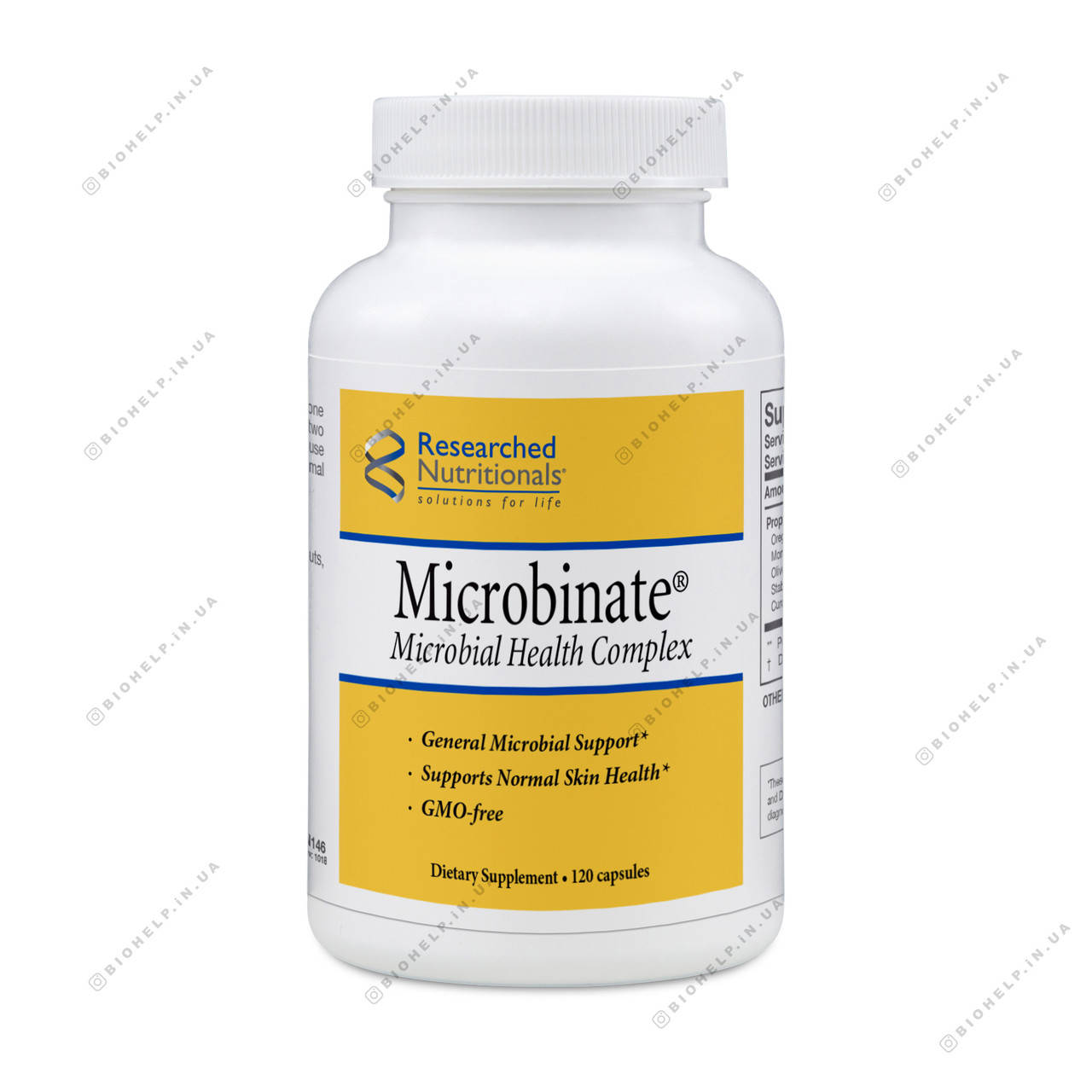 

Общая микробная поддержка Researched Nutritionals Microbinate 120 капсул.